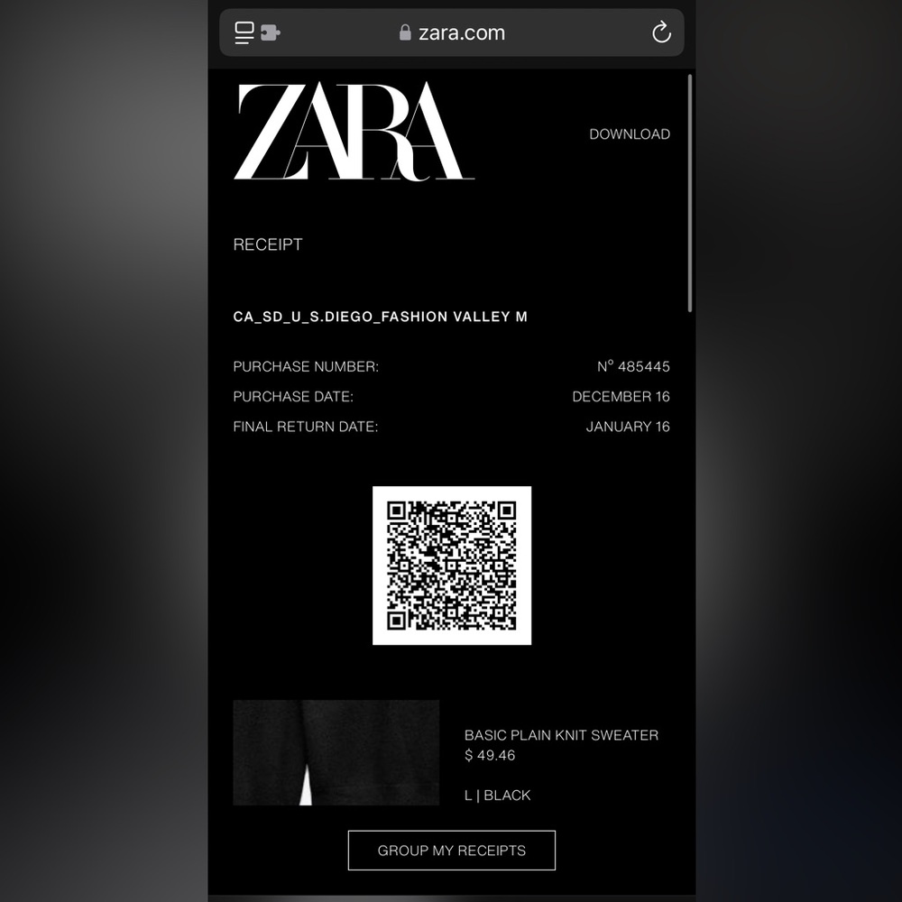 Zara Basic Plain Knit Jumper - image 3